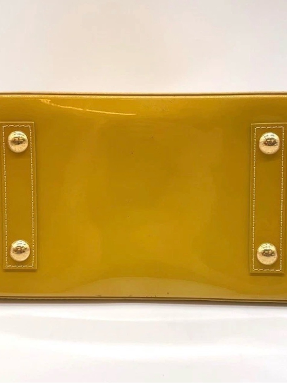 Louis Vuitton Yellow Patent Vernis Alma Satchel - Picture 5 of 16